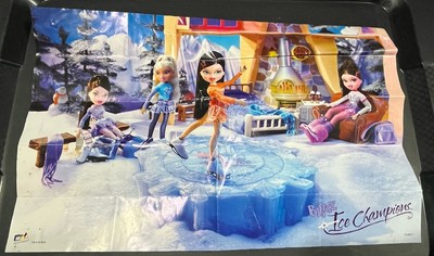 Bratz Girlz Doll Poster Ice Lodge Champions Skaters Cloe Vinessa Yasmin Dana