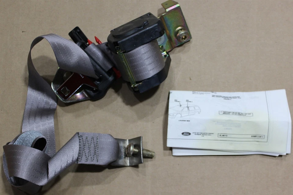 Retractor de cinturón de seguridad Ford Windstar 98 F88Z16611B08AAC grafito medio nuevo OEM Foto 2 de 4