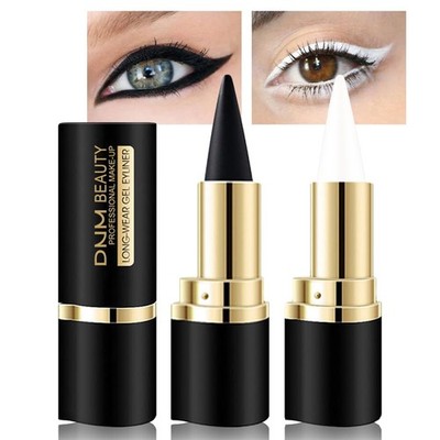 evpct 2Pcs Black White Gel Eyeliner Pencils Eye Black Face Paint Stick Lipstick