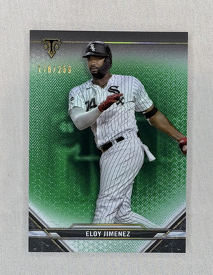 Eloy Jimenez 2021 Topps Triple Threads - #34 Emerald /259 Chicago White Sox