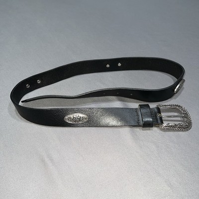 Inditex Zara Leather Western Belt Women s Size? Black -5091