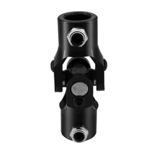 New 3/4"-36 Spline X 3/4" DD Steering Shaft Universal U Joint Coupling Black