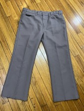 Levi's Taupe Polyester Western Bootcut Pants Men's 38x28 Vintage