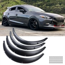 For Mazda 3 Mazda Speed3 Fender Flares Extra Wide Body Kit Wheel Arches 4Pcs Set