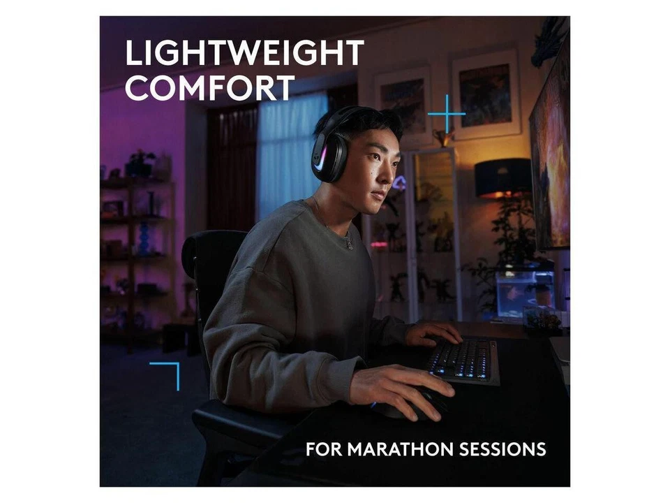 Logitech G522 LIGHTSPEED Wireless Gaming Headset, LIGHTSYNC RGB, Full Bandwidth - Image 4 of 4