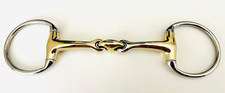 Eggbutt Snaffle Horse Bit Curved MP With Lozenge German Silver & S Steel BNWT