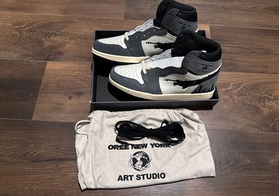 Oree New York NYC Empire City High V2  Suede  Custom AJ1 Size 11