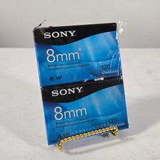 Lot of 2 Sony 8mm Video Cassette Tapes 120 Min MP Standard P6120MPR New C1