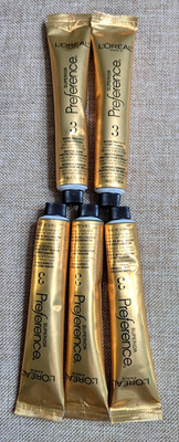 L'OREAL SUPERIOR  PREFERENCE Color & Shine Conditioner Lot of 5 Tubes 1.86 oz
