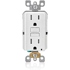 Leviton GFTR1-3W SmarTest Self-Test SmartlockPro Slim GFCI Tamper-Resistant