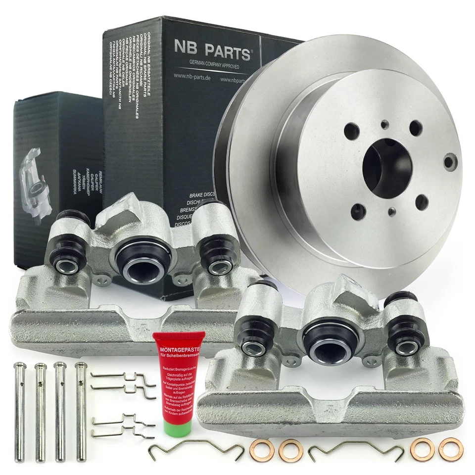 Bremssättel Bremszangen 30mm Bremsscheiben Satz 269mm hinten für Toyota Yaris P1