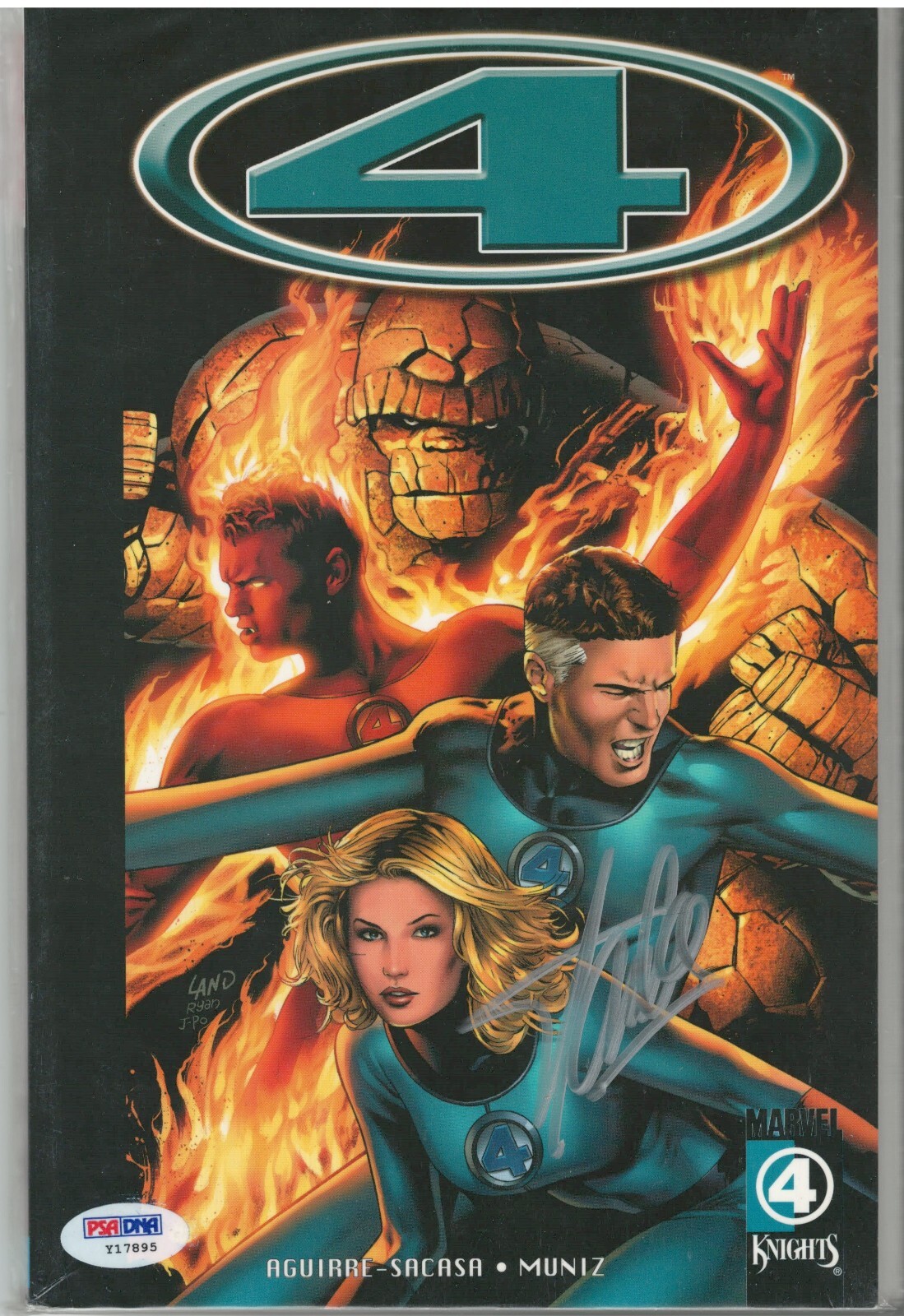 PSA/DNA Authentic Stan Lee Autograph Fantastic 4 Marvel Knights 4 Book