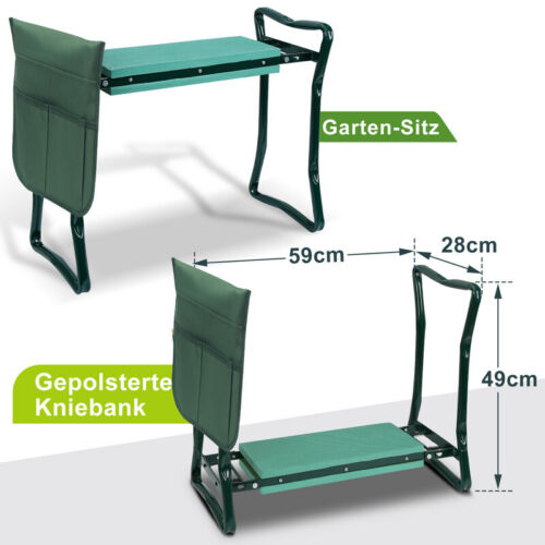 Kniebank Gartenkniebank XXL Kniesitzbank Sitzbank Stühle Gartenhocker 2 in 1 - Bild 2 von 9