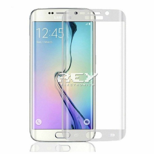 Cristal Templado Completo 3D 5D para SAMSUNG GALAXY S7 EDGE CURVO PLATA p771 vr - Imagen 3 de 9