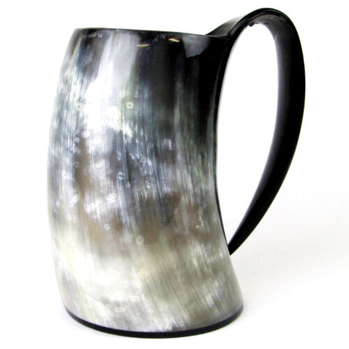 Christmas Large Big 1000 ml Drinking Horn Mugs for beer wine mead ale - Picture 1 of 2