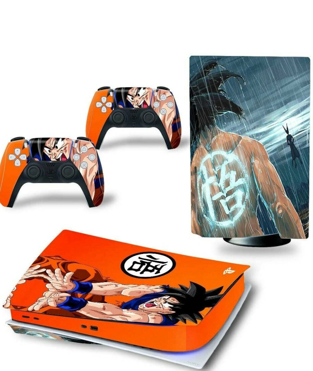 PS5 Goku Skin Decal Vinyl Wrap Sticker- PlayStation 5 Disk version-image