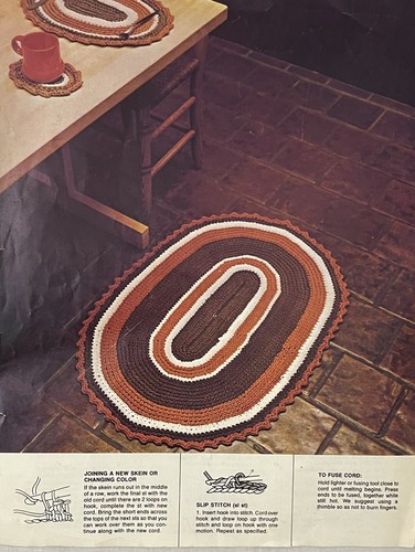 Vintage ACS Leaflet #CB/3 Quick N Easy Crochet Kitchen 1982 USA - Picture 2 of 2