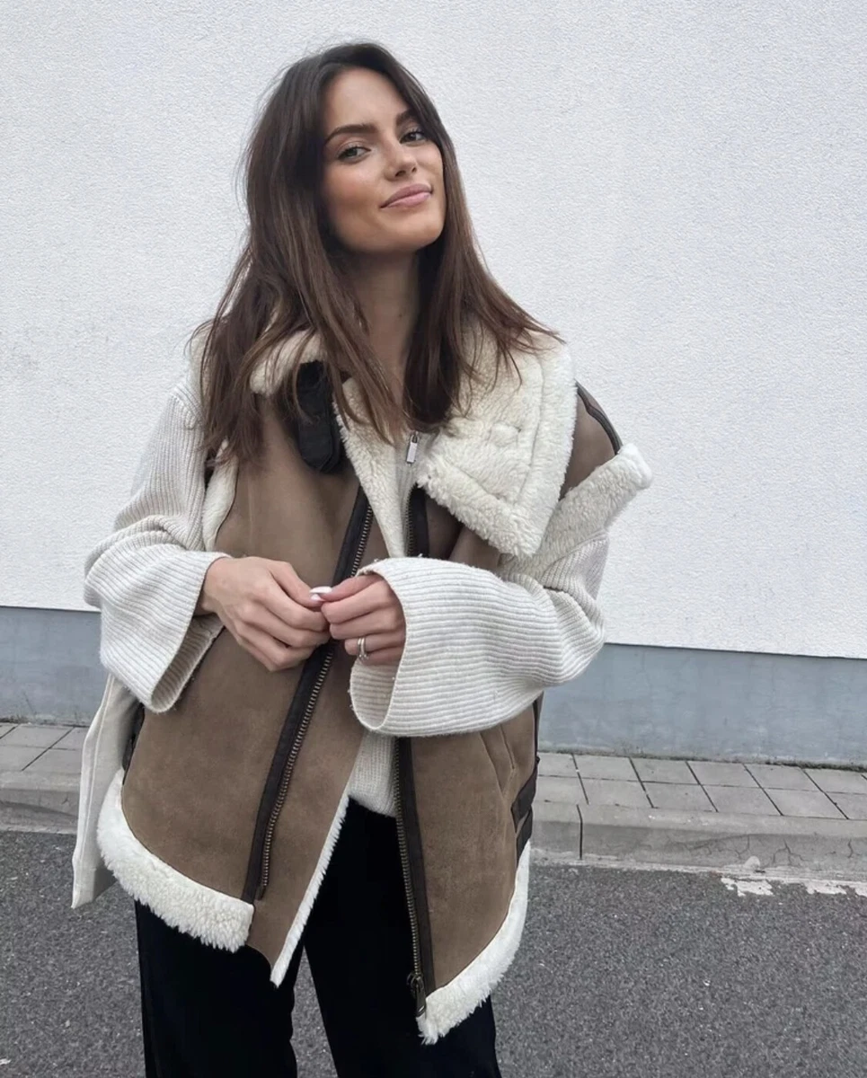 Fur gilet ebay sale