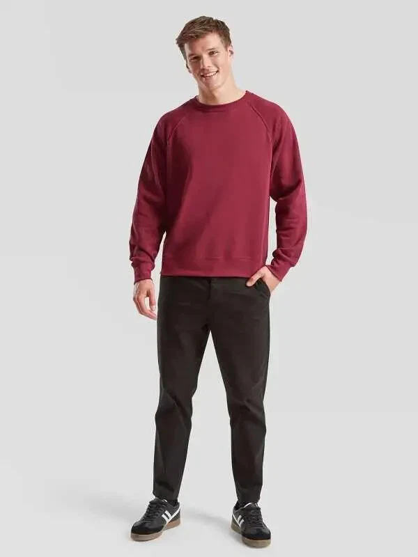 FRUIT OF THE LOOM Sudadera Clásica RAGLAN Sudor en Algodón Interior Felpato FR622160 - Imagen 4 de 4