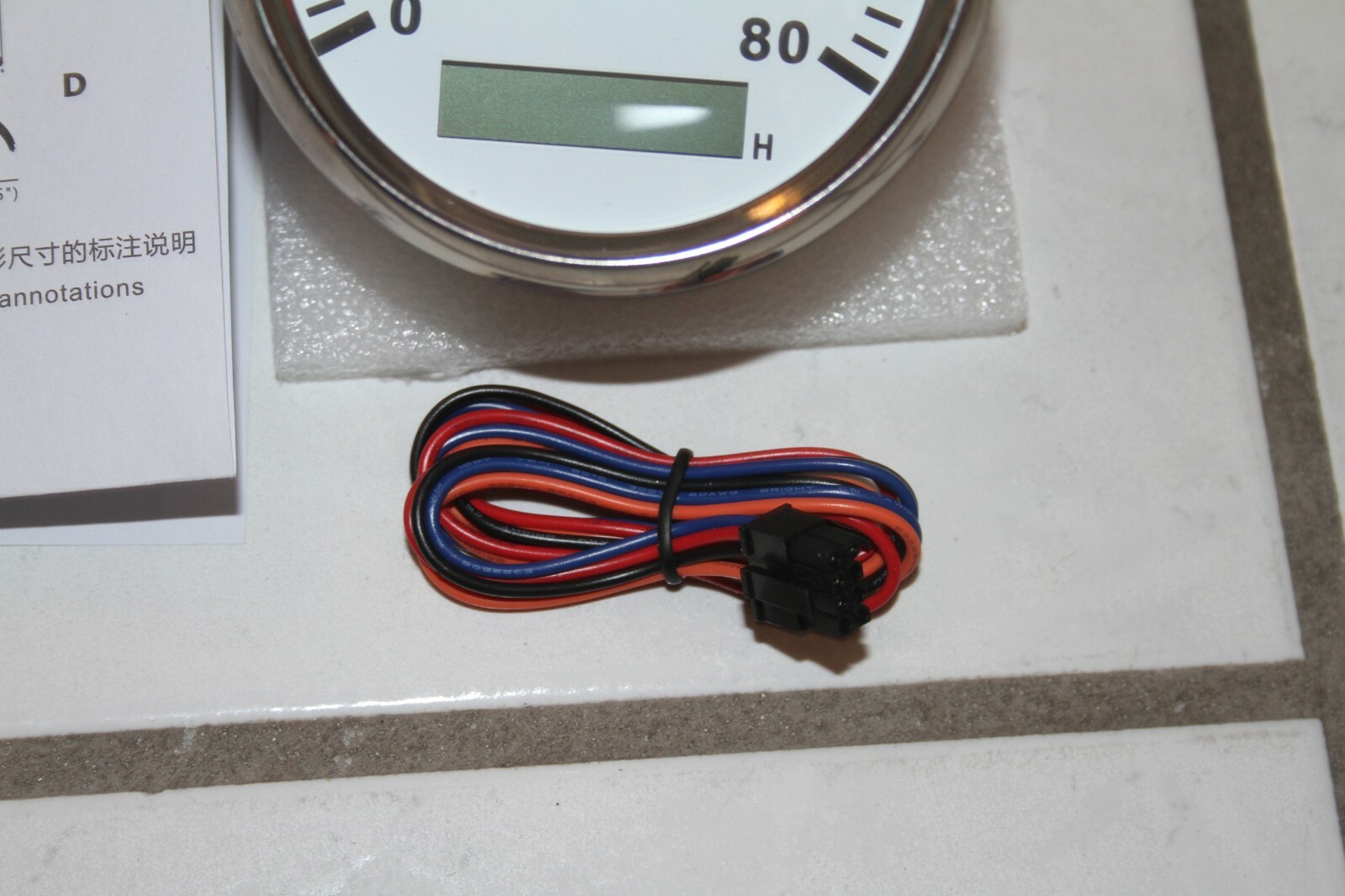 Tachometer (RPM x100) Chrome Orange Backlight 91000018 eBay