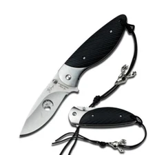 Elk Ridge Manual Folding knife 7" Overall Liner Lock G10 Black Handle EP-001BK