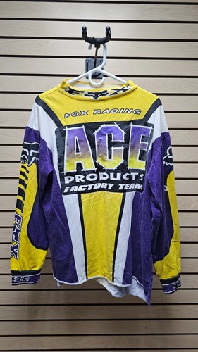 Camicie vintage FOX RACING motocross manica lunga (3) una firmata da Travis Pastrana - Foto 9 di 24