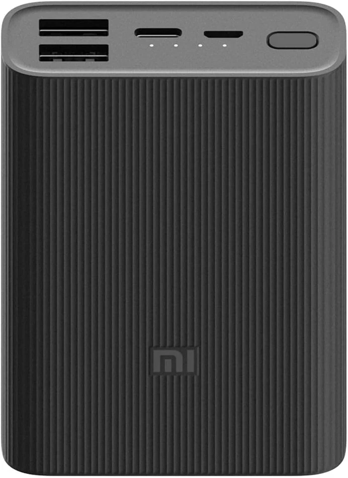 Xiaomi Mi Power Bank 3 Ultra Compacto, 10000 mAh, Negro Grafito Foto 3 de 4