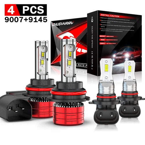 SHENKENUO 9007 LED Headlight Kit Hi/Lo Bulbs 6000K For Ford Crown Victoria 1992-2011 - 2 Pack