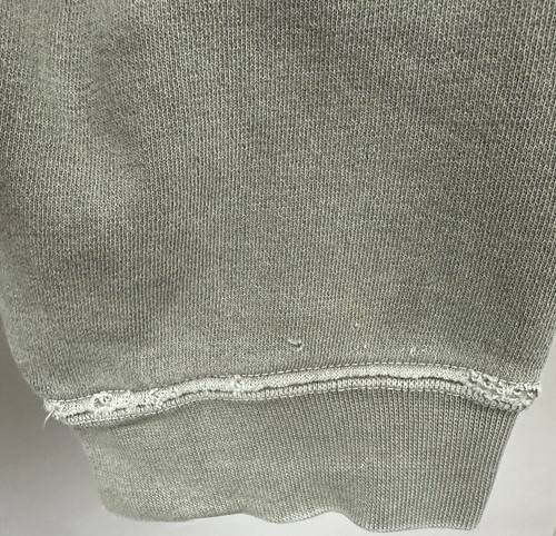 Sudadera Vintage Años 90 XL Pigmento Teñido Salvia Beige BJs On the Water Ocean City MD - Imagen 10 de 20