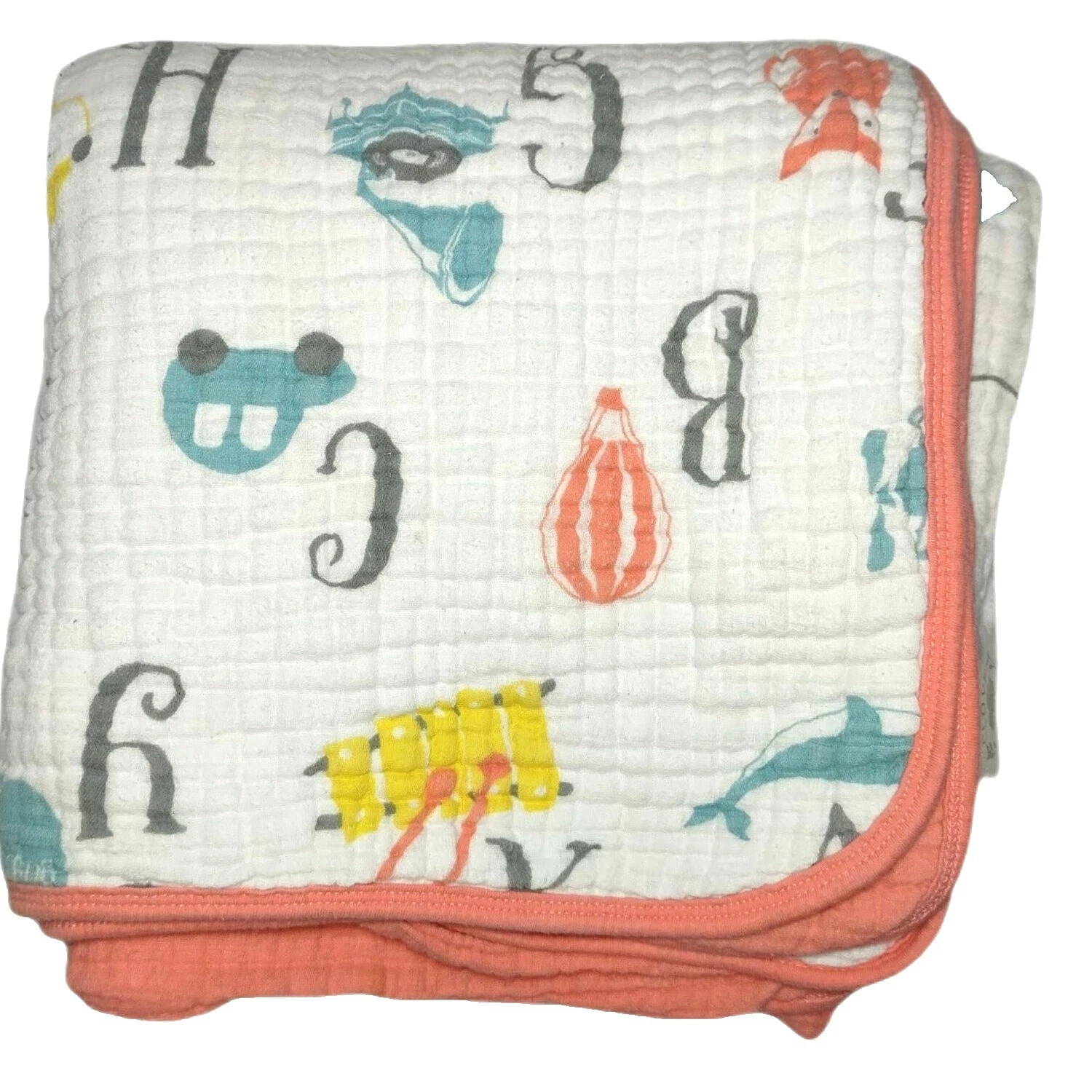 Cotton Números y Letras Vivero blankets & Throws