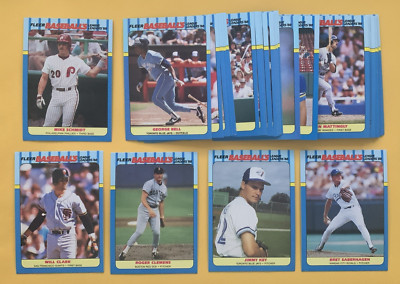 1988 Fleer League Leaders SET BREAK singles #1-44 - stars, rookies, HOFers