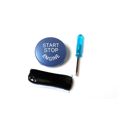 Cubierta del interruptor del botón del motor Start Stop para BMW E90 E91 E60 E84 E83 E71 E72 azul - Imagen 6 de 13