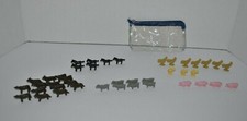 Vintage Small Light Rubber or Plastic Farm Figures and Animals Lot of 41