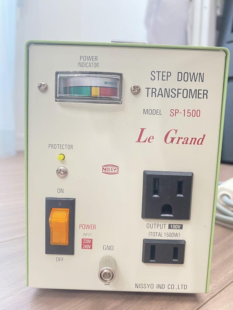 NISSYO SP-1500 Transformer AC220/240V to AC100V 1500W Deluxe