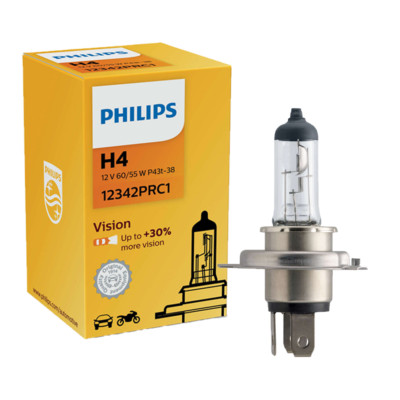 Philips H4 12V 60/55W P43t-38 Vision +30% 1st.