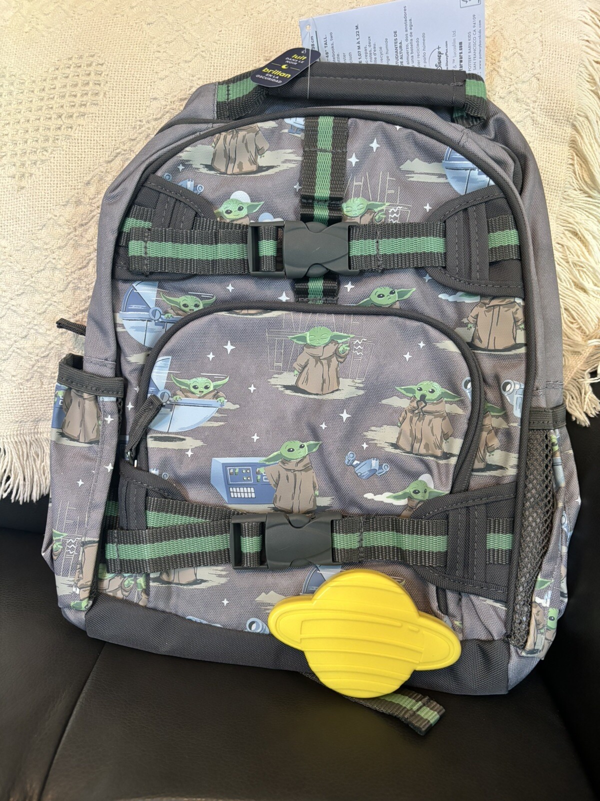 PONY Zaino scuola Disney STAR WARS fienile ceramica GRANDE spazio Solo Grogu Yoda + borsa.