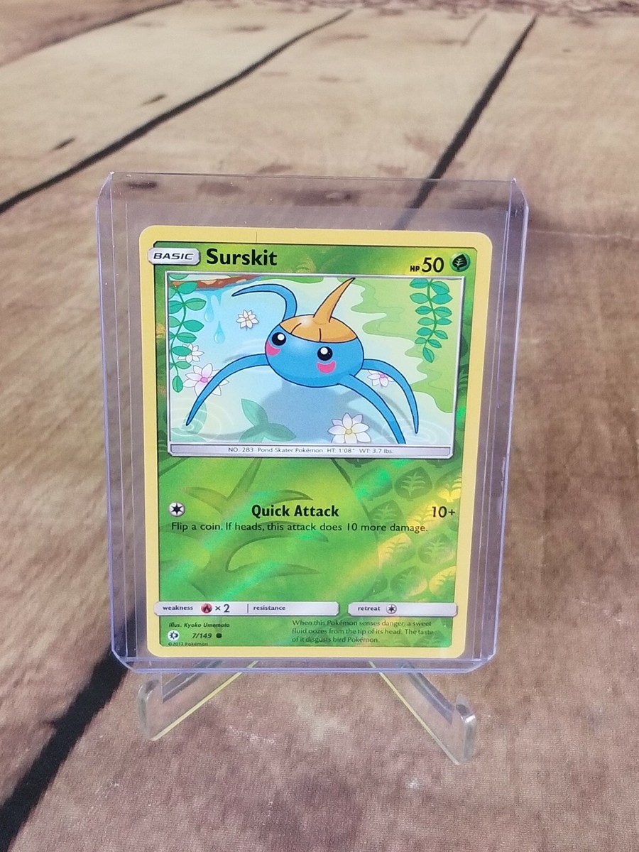 Surskit Basic Hp 50 Grass Holo #7/149 Pokemon 2017 Card | eBay