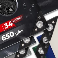 PVC LKW Abdeckplane 3,99€/M² Schutzplane 650Gm² Gewebeplane Mit ÖSen Wasserdicht