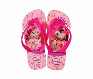 Havaianas Little Girl S Size 9 9c Pink Snoopy Flip Flops Shoes Flip Flop Sandals Ebay