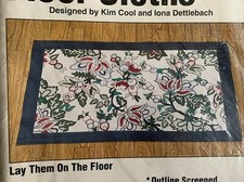 Jacobean Flowers Floor Cloths to Paint Heavy Canvas 100 Cotton Fabric 22x333