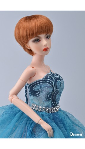 DOLLMORE 12" Fashion doll wig Size (3-4 inch) Enfant Short Cut (Carrot) - Picture 4 of 5