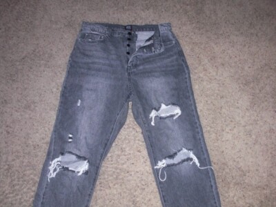 BDG black Slim Straight Distressed/Destroyed Jeans 30x27