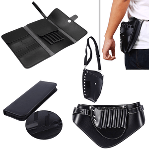 Hairdressing Hairstylist Pu Leather Hair Scissors Pouch Bag