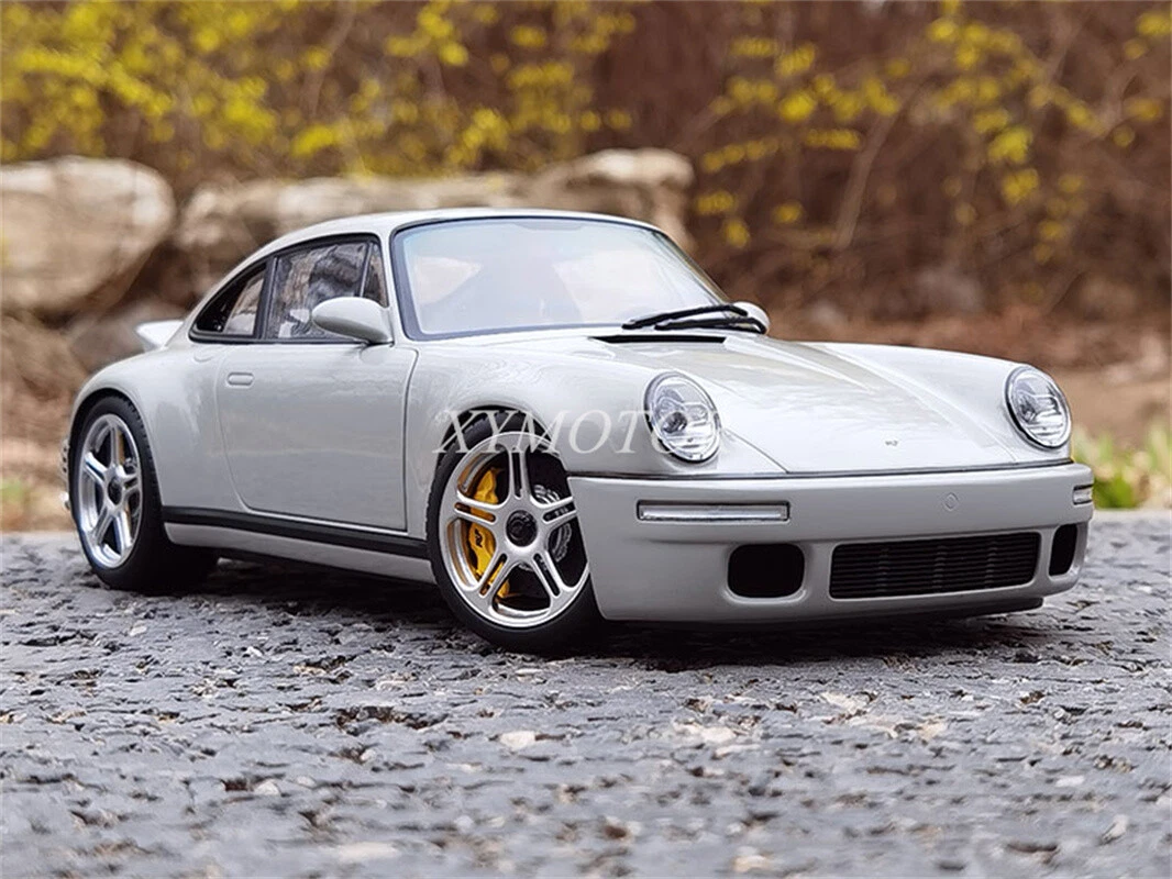 Almost Real 1:18 Porsche RUF SCR 2018 Diecast Model Car Gray/Blue/Mint green
