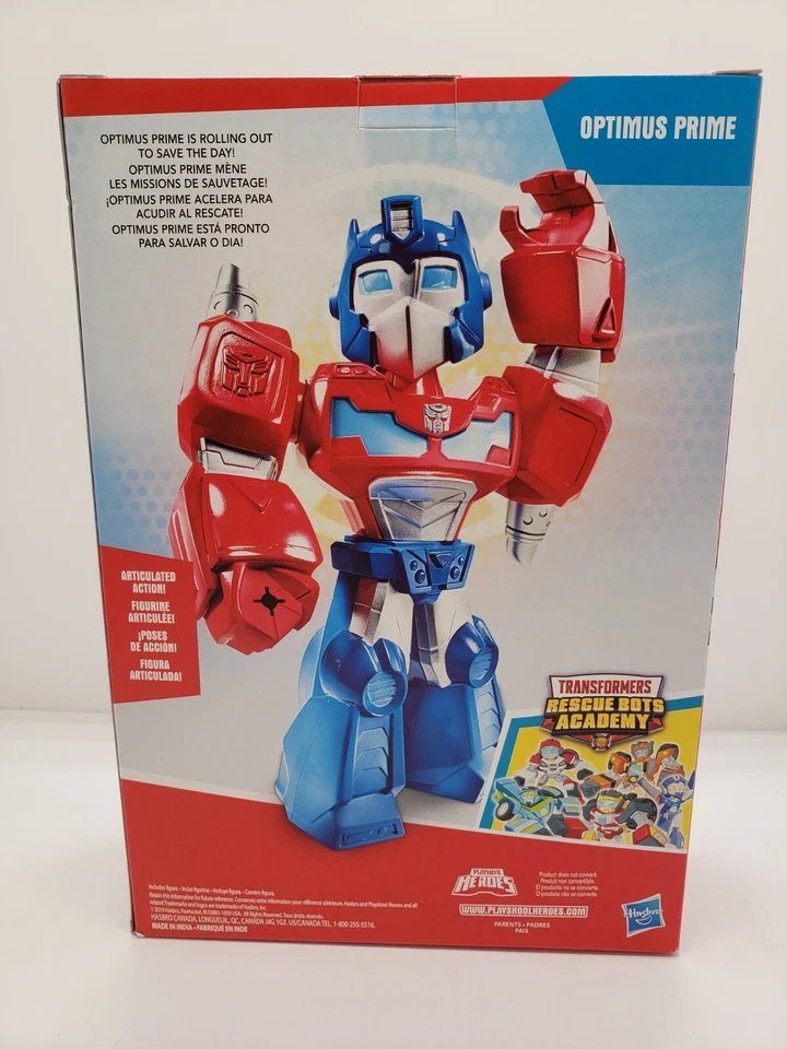 Rescan OPTIMUS PRIME Transformers Rescue Bots Academy Playskool Racing Truck New - Image 3 of 4