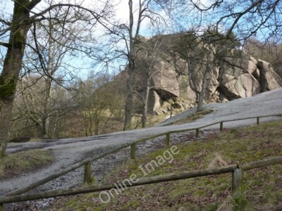 Photo 6x4 Black Rock Wirksworth A gritstone outcrop, popular with ...