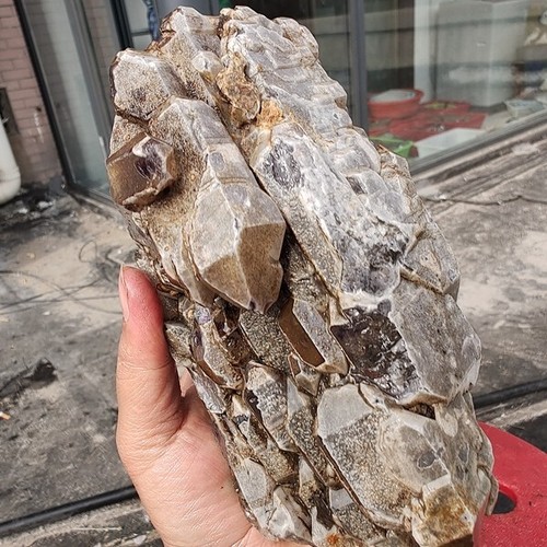 1430g Natural Rare smoky skeleton Quartz Crystal Cluster mineral Specimen healin - Picture 13 of 15