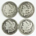*LOT OF 4 MORGAN SILVER DOLLARS* NR #G4182