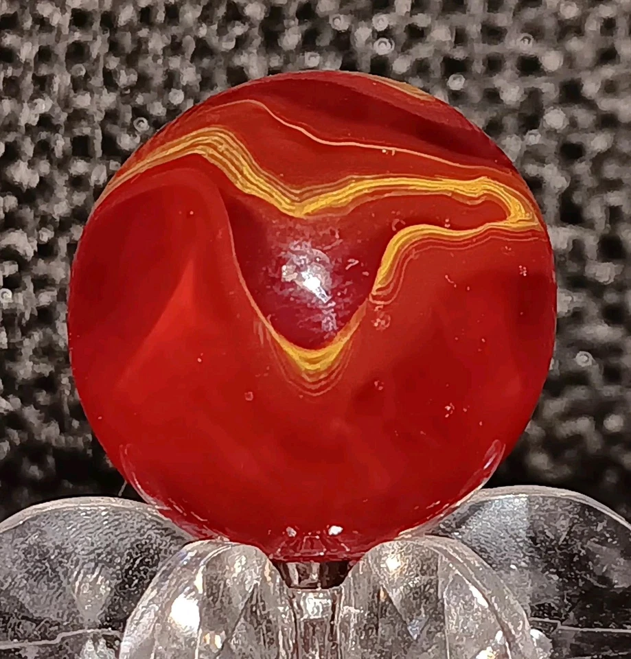 Mármol remolino Champion Agate "Hot Tamale". 0,5/8" como nuevo. UV activo Foto 4 de 4