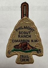 Philmont Scout Ranch Trail Crew Arrowhead BSA Patch No Red Arrow